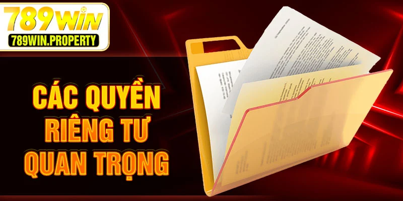 Các quyền riêng tư quan trọng